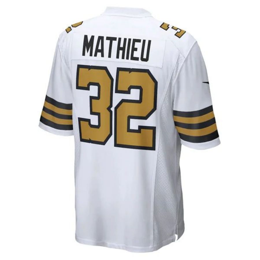 #32 Tyrann Mathieu Player NO.Saints White Game Football Jerseys football jersey product view 1