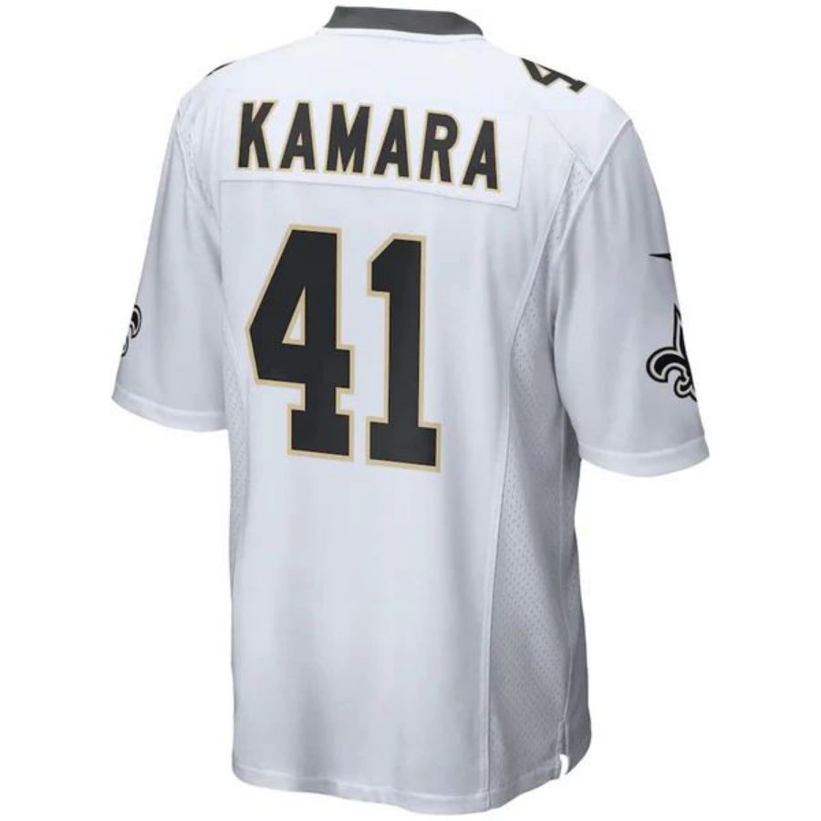 #41 Alvin Kamara Player NO.Saints White Game Football Jerseys football jersey product view 1