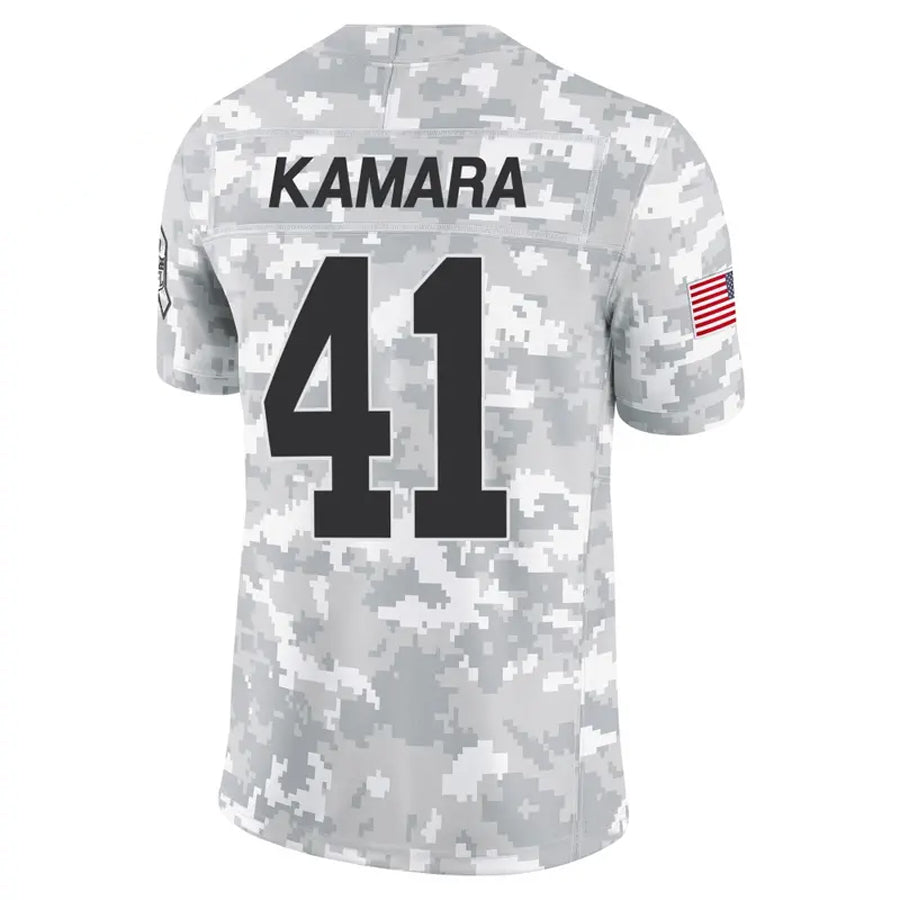 NO.Saints #41 Alvin Kamara Player Arctic Camo Salute to Service Limited Football Jerseys football jersey product view 1