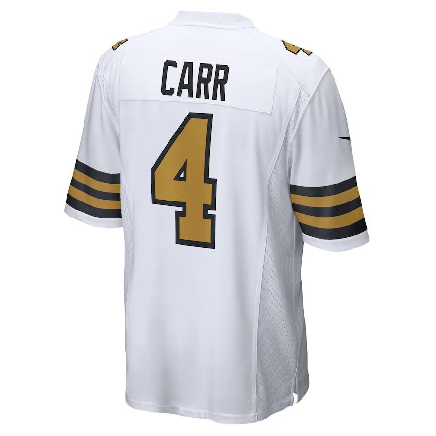 NO.Saints #4 Derek Carr White Player Game Stitched American Football Jerseys football jersey product view 1