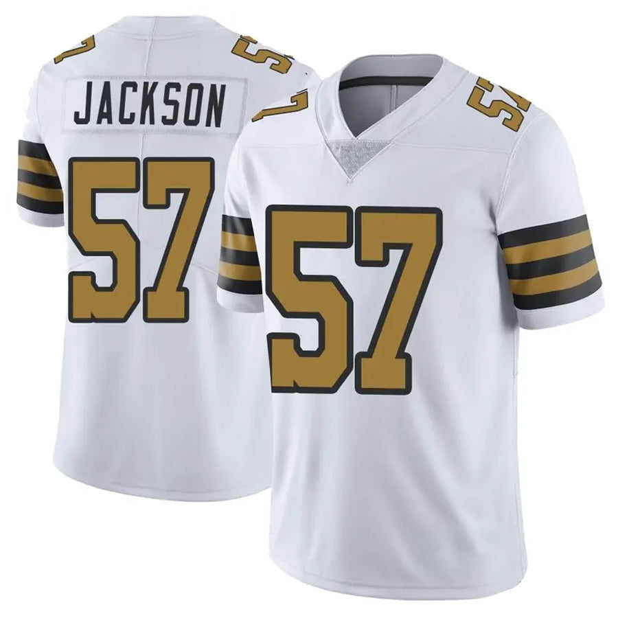 NO.Saints #57 Rickey Jackson Player White Vapor Limited Football Jerseys football jersey product view 1