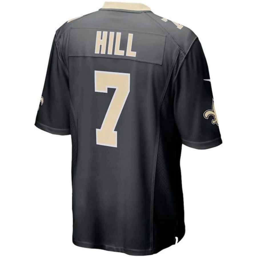 #7 Taysom Hill Player NO.Saints Black Game Player Football Jerseys football jersey product view 1