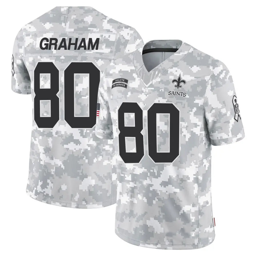 NO.Saints #80 Jimmy Graham Player Arctic Camo Salute to Service Limited Football Jerseys football jersey product view 1