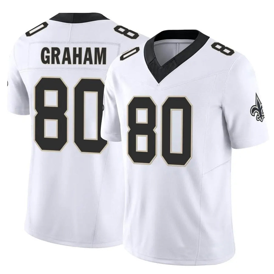NO.Saints #80 Jimmy Graham Player White Vapor F.U.S.E. Limited Football Jerseys football jersey product view 1