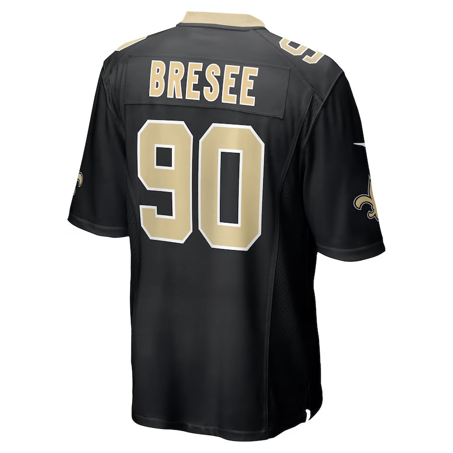 NO.Saints #90 Bryan Bresee Player Black Home Game Football Jerseys football jersey product view 1