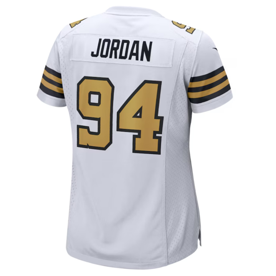 #94 Cameron Jordan Player NO.Saints White Game Stitched Football Jerseys football jersey product view 1