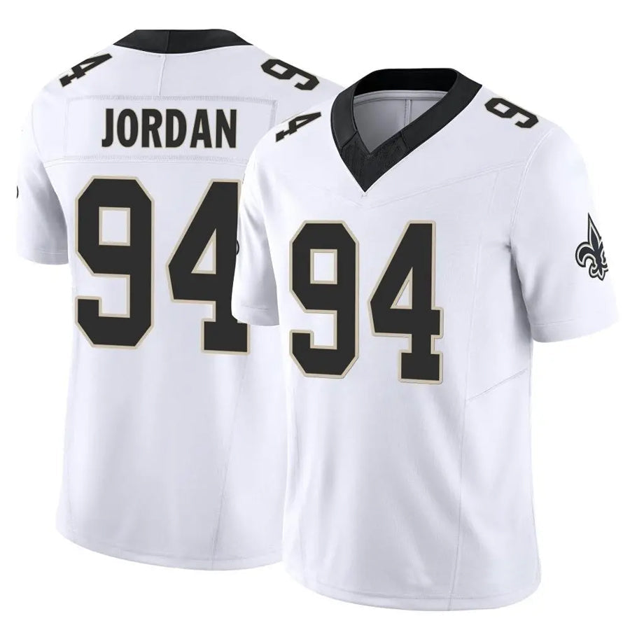 NO.Saints #94 Cameron Jordan Player White Vapor F.U.S.E. Limited Football Jerseys football jersey product view 1
