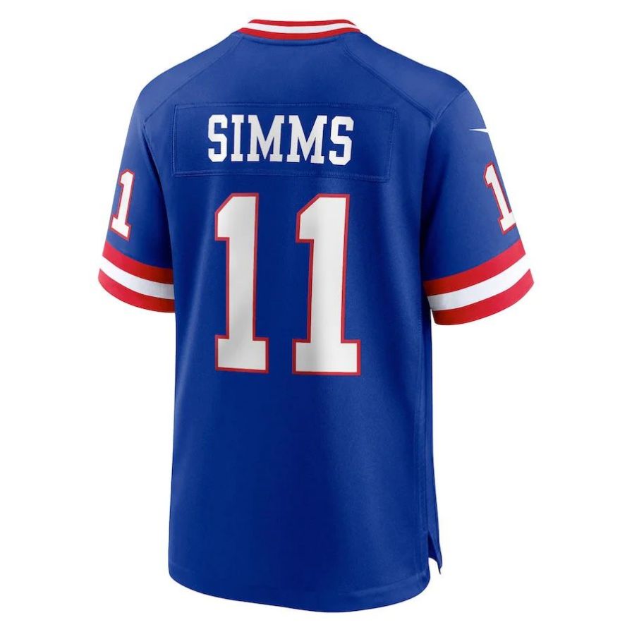 #11 Phil Simms Player NY.Giants Royal Classic Game Football Jerseys football jersey product view 1