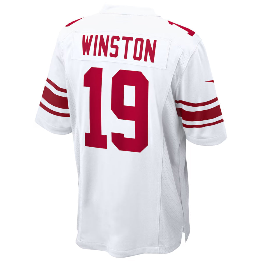 NY.Giants #19 Jameis Winston Player White Home Game Football Jerseys football jersey product view 1