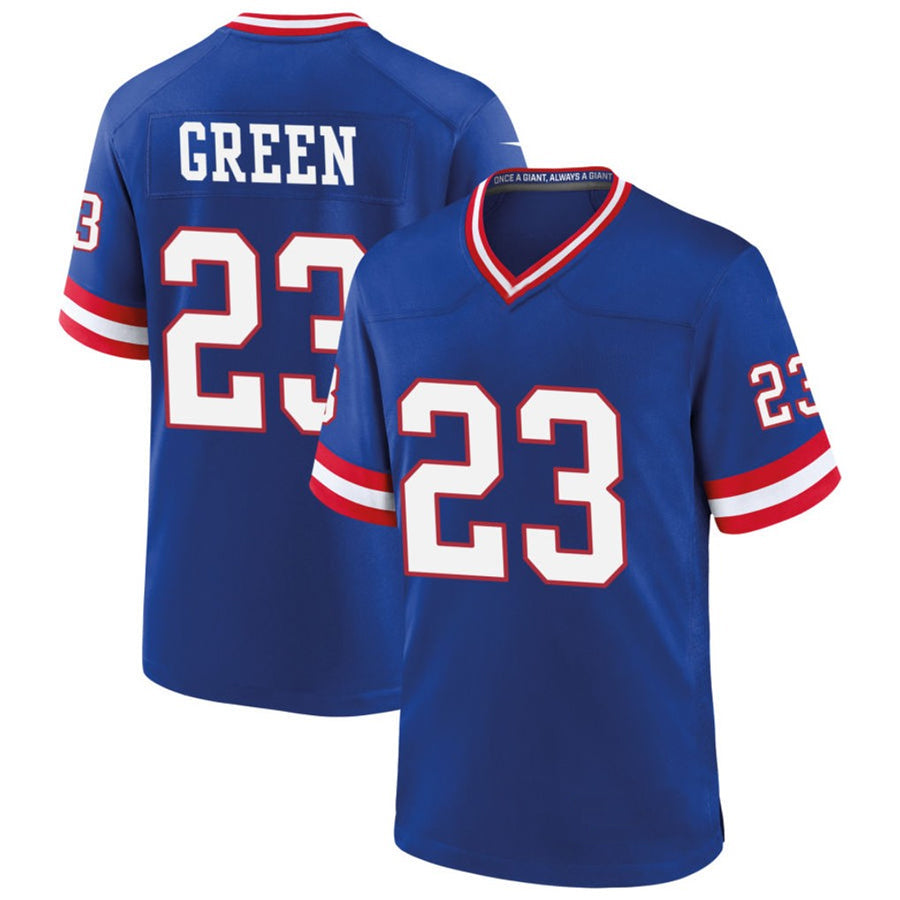 NY.Giants #23 Art Green Player Royal Classic Game Football Jerseys football jersey product view 1