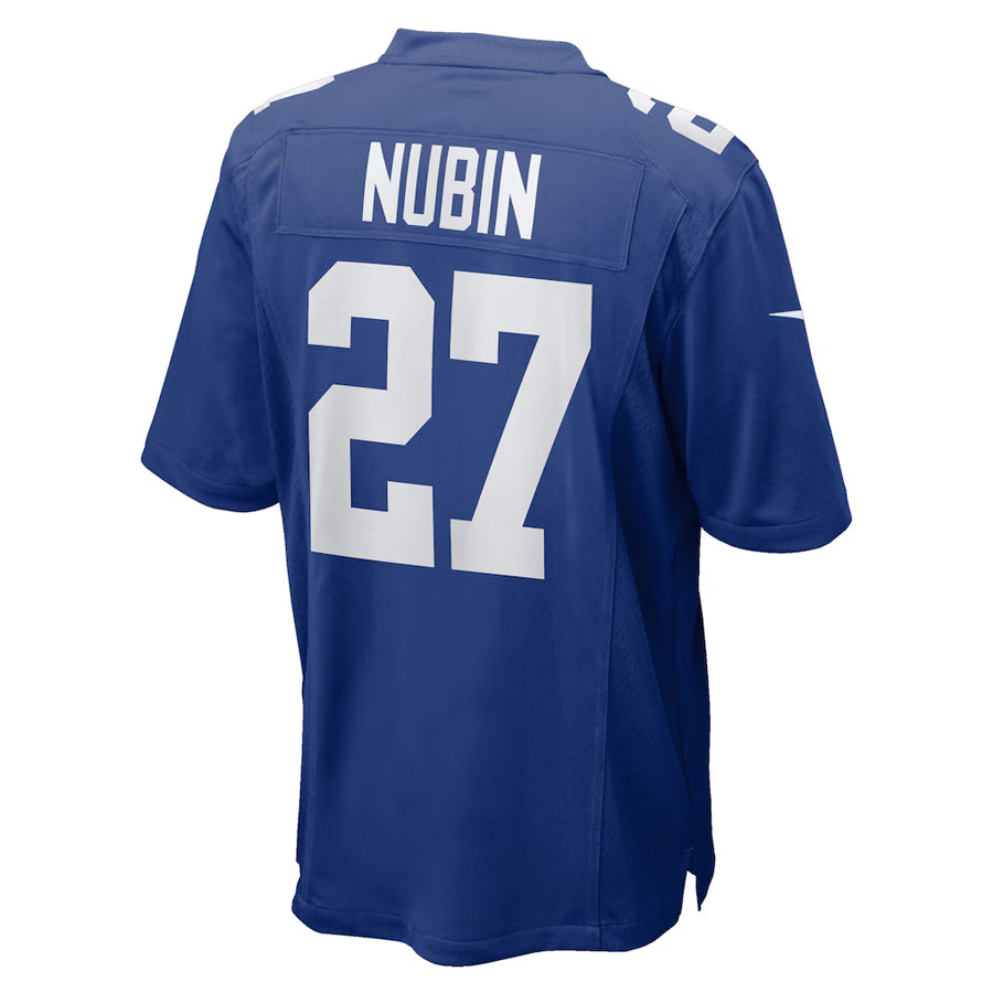 NY.Giants #27 Tyler Nubin Player Royal Game Football Jerseys football jersey product view 1