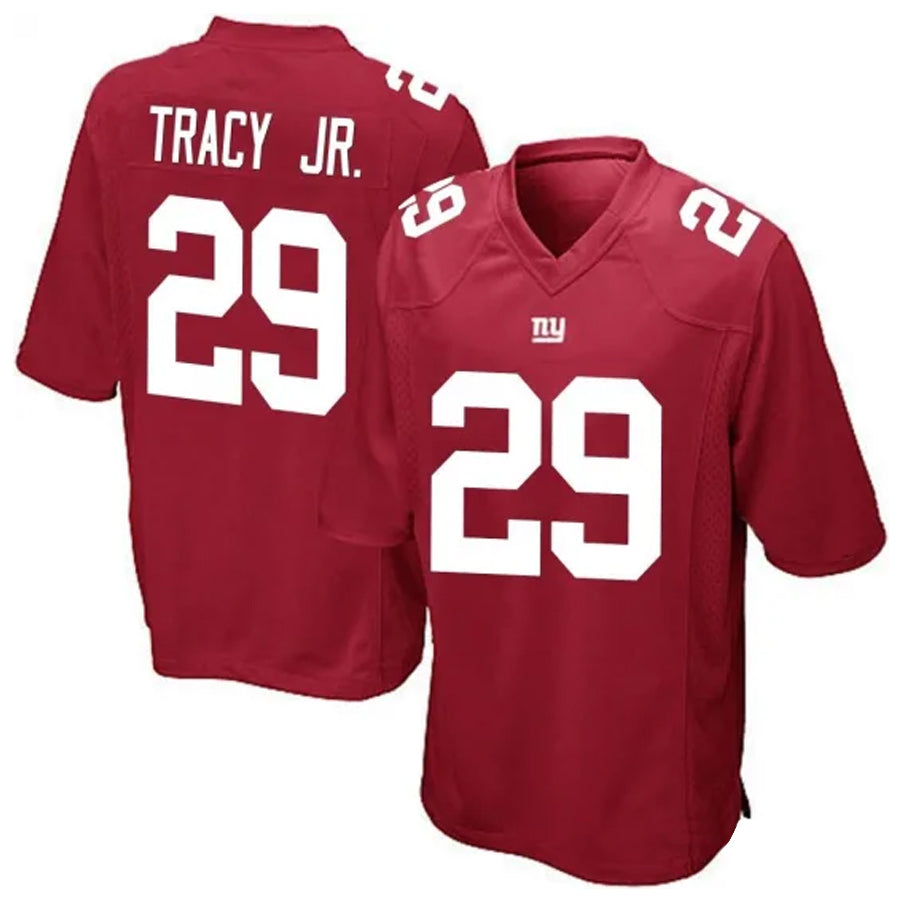 NY.Giants #29 Tyrone Tracy Jr. Player Red Game Football Jerseys football jersey product view 1
