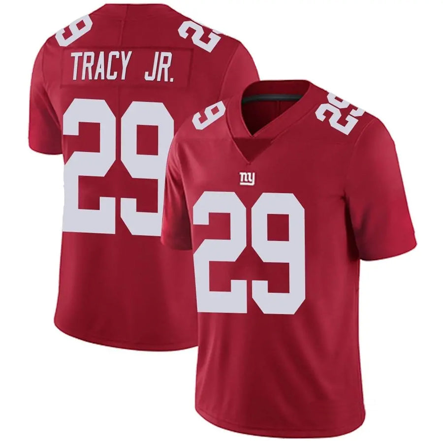 NY.Giants #29 Tyrone Tracy Jr. Player Red Vapor Limited Football Jerseys football jersey product view 1