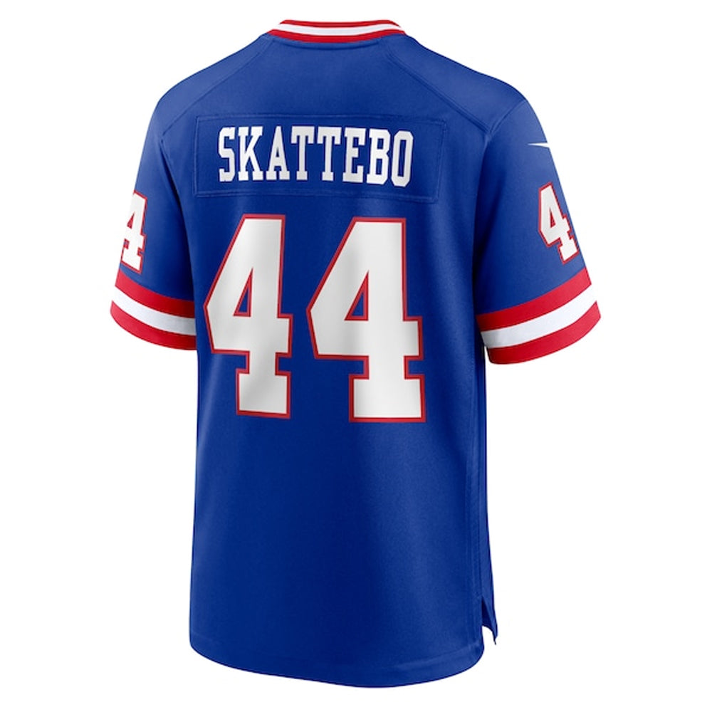 NY.Giants #44 Cam Skattebo Player Royal Throwback Game Football Jerseys football jersey product view 1