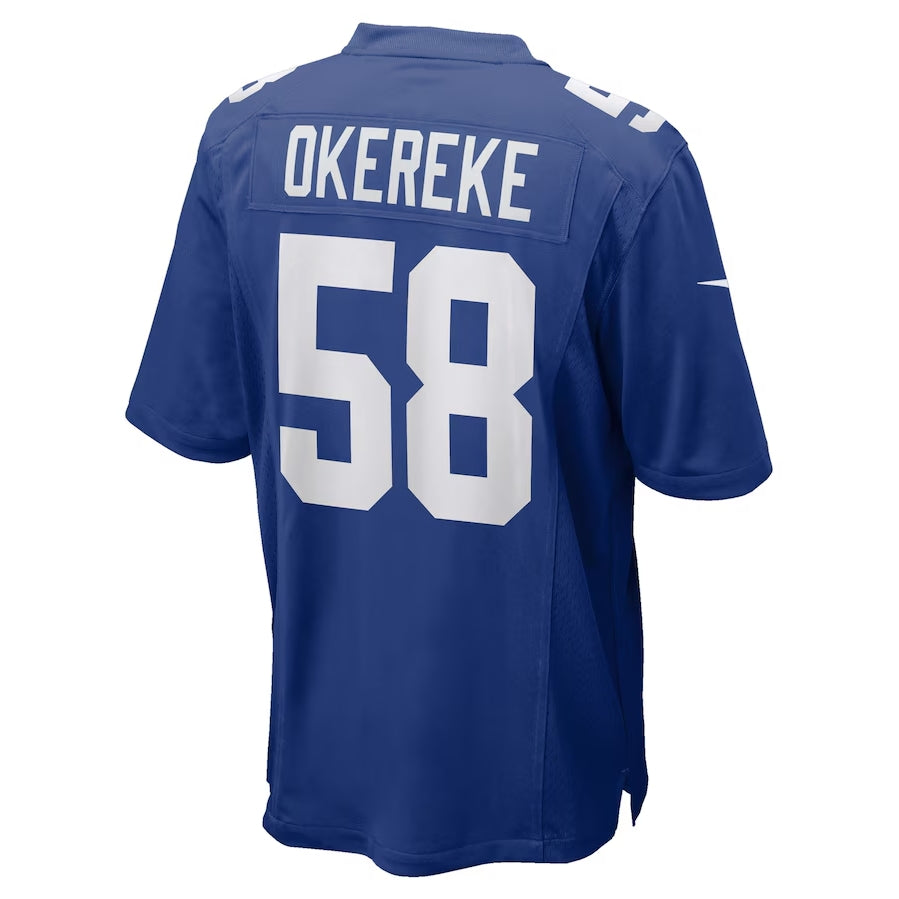 NY.Giants #58 Bobby Okereke Royal Game Player Stitched American Football Jerseys football jersey product view 1