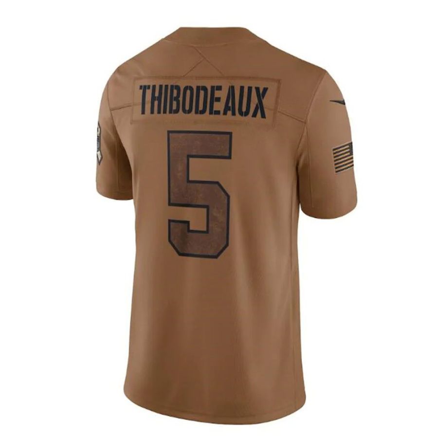 #5 Kayvon Thibodeaux Playre NY.Giants Brown Salute To Service Limited Football Jerseys football jersey product view 1