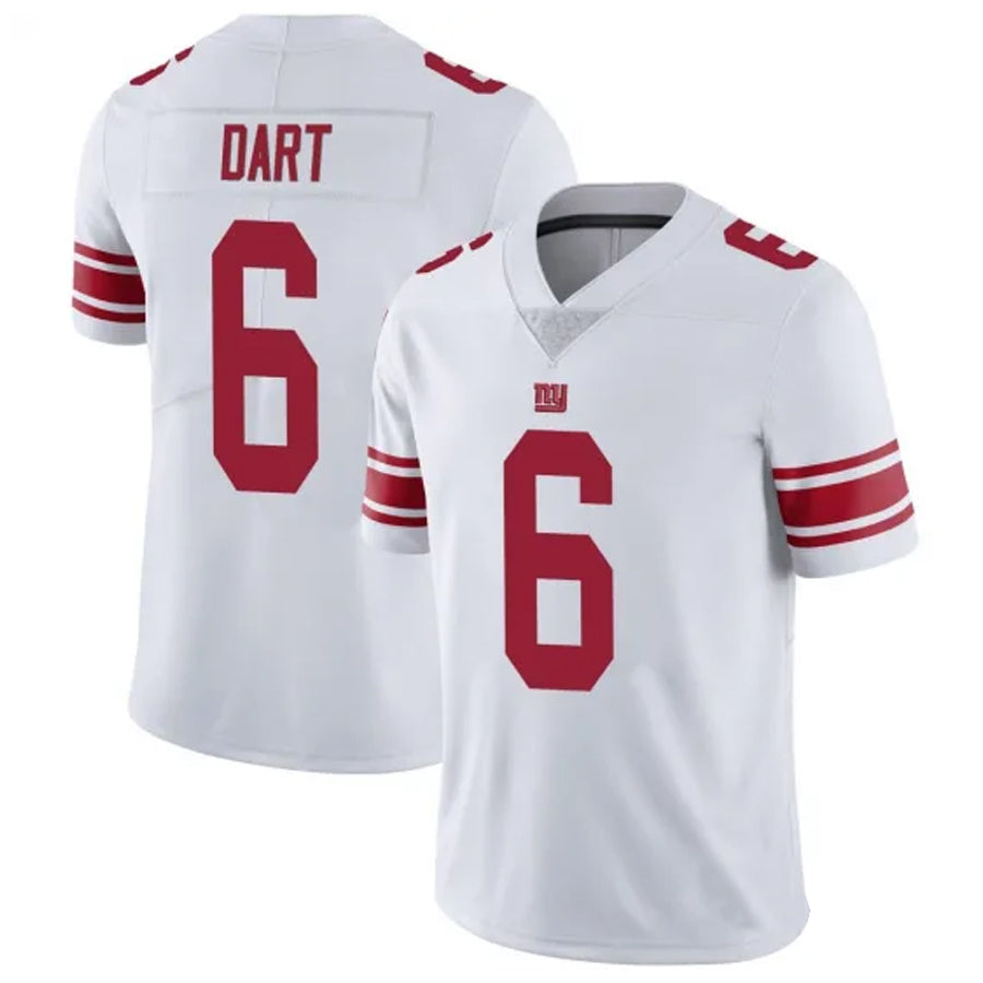 NY.Giants #6 Jaxson Dart Player White Alternate Vapor Limited Football Jerseys football jersey product view 1
