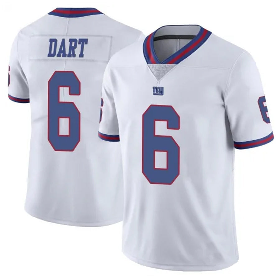 NY.Giants #6 Jaxson Dart Player White Vapor Limited Football Jerseys football jersey product view 1