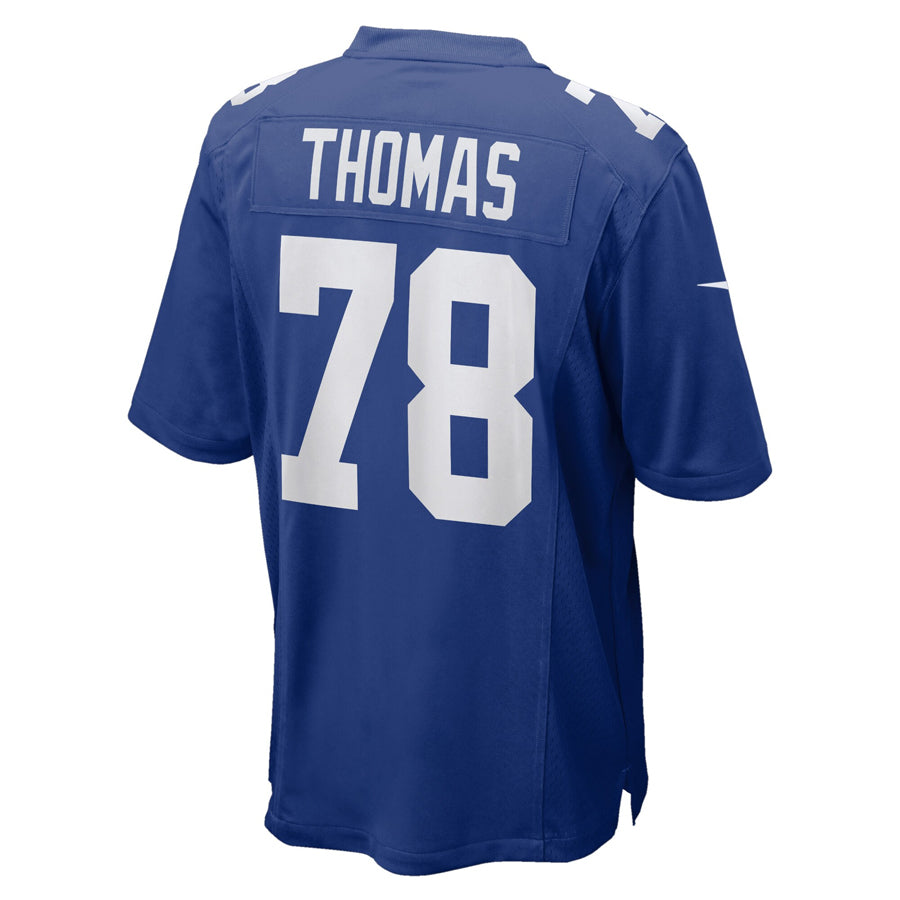 NY.Giants #78 Andrew Thomas Player Royal Game Football Jerseys football jersey product view 1