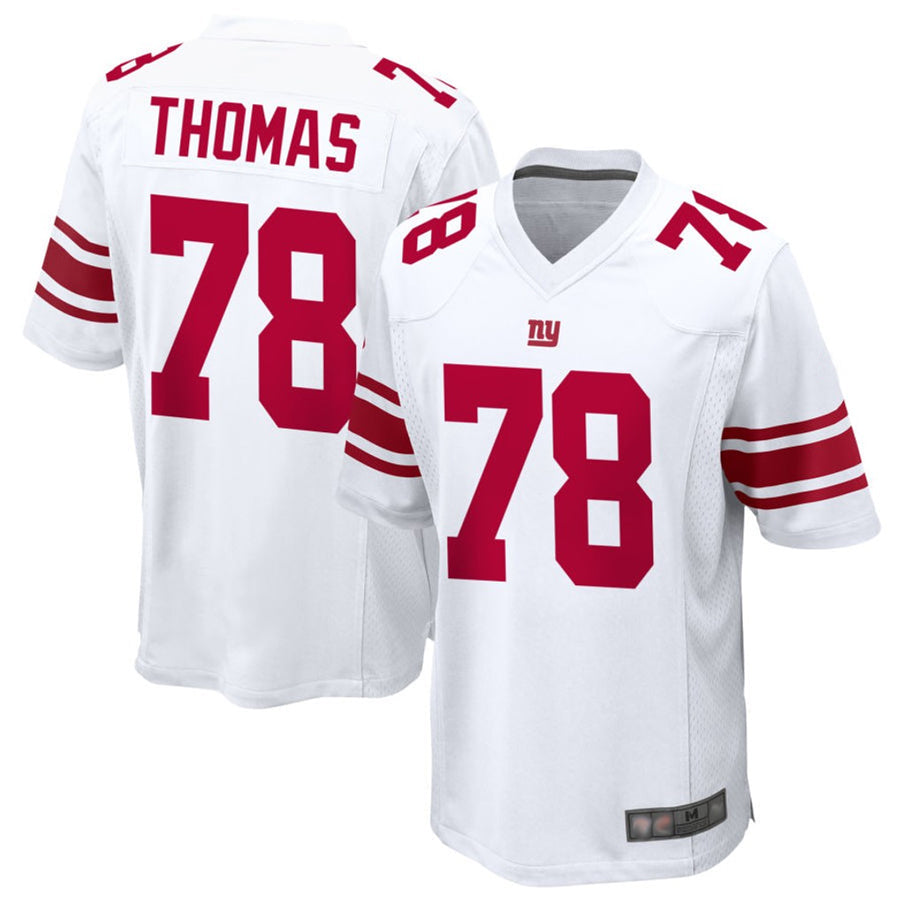NY.Giants #78 Andrew Thomas Player White Game Football Jerseys football jersey product view 1