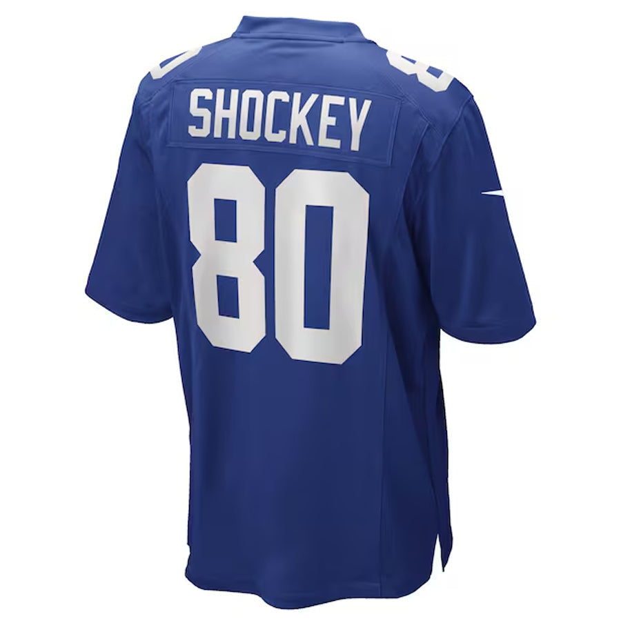 NY.Giants #80 Jeremy Shockey Player Royal Game Football Jerseys football jersey product view 1
