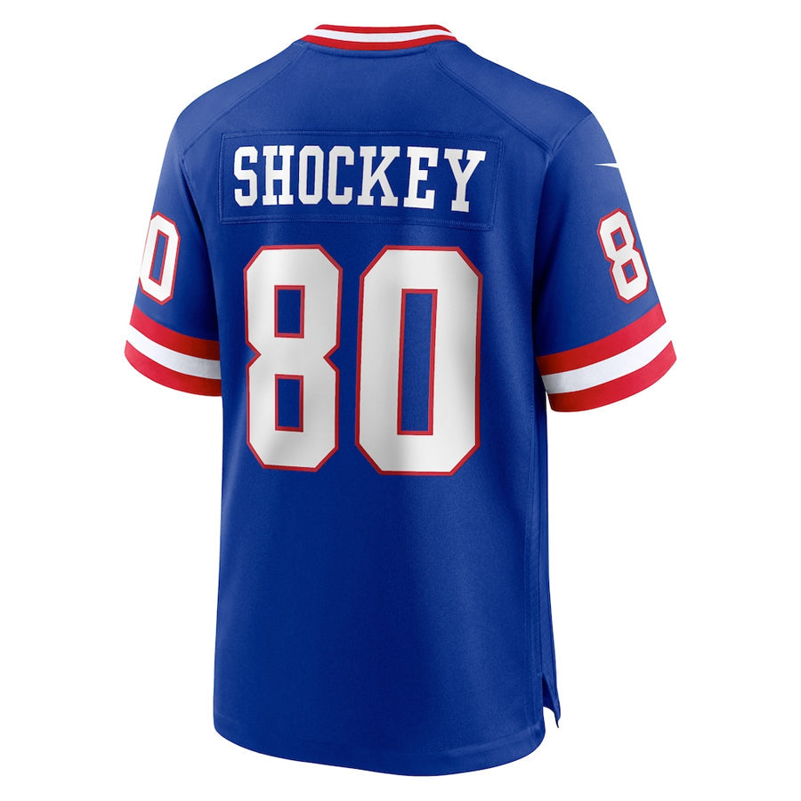 NY.Giants #80 Jeremy Shockey Player Royal Home Game Football Jerseys football jersey product view 1
