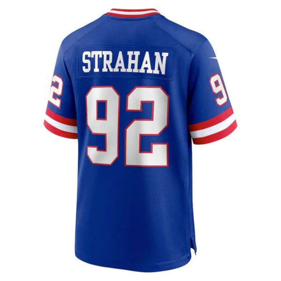 #92 Michael Strahan Player NY.Giants Royal Classic Game Football Jerseys football jersey product view 1