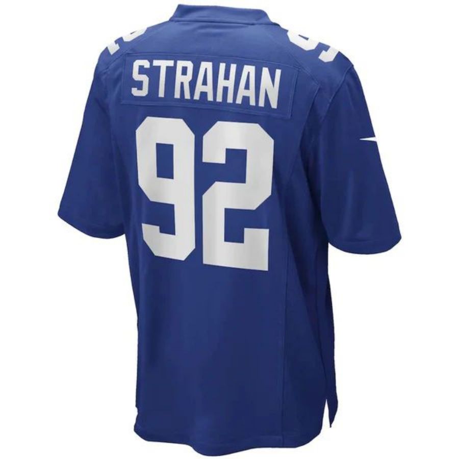 #92 Michael Strahan Player NY.Giants Royal Game Football Jerseys football jersey product view 1