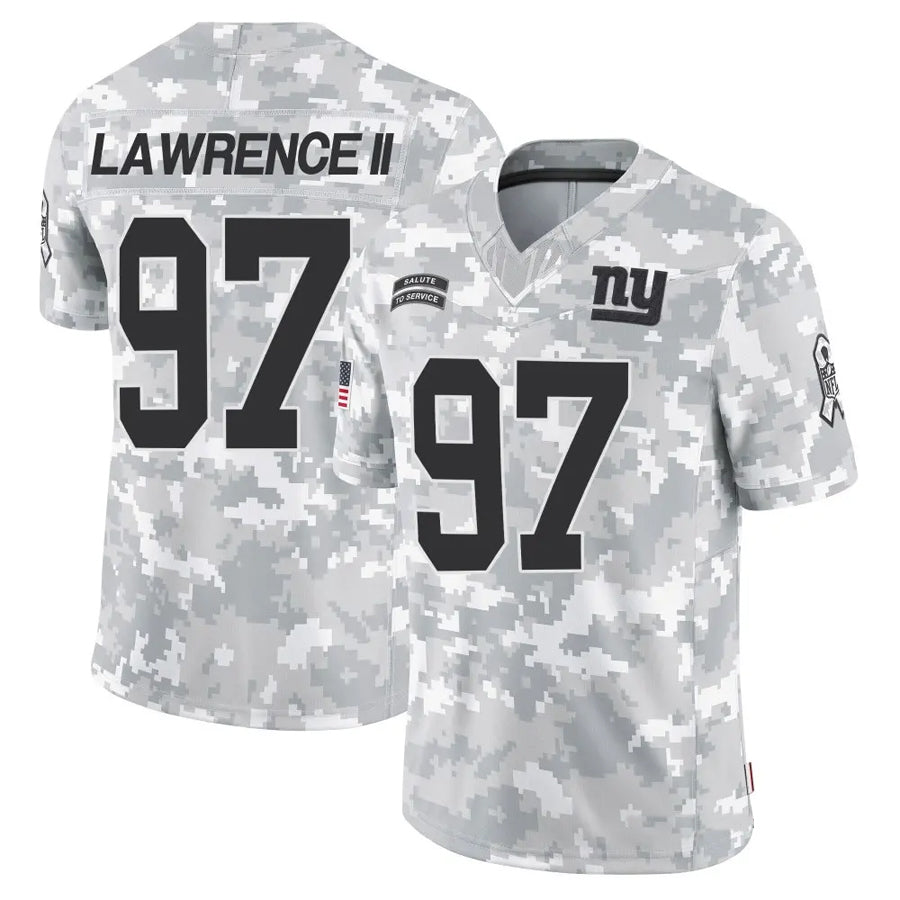 NY.Giants #97 Dexter Lawrence II Player Arctic Camo Salute to Service Limited Football Jerseys football jersey product view 1