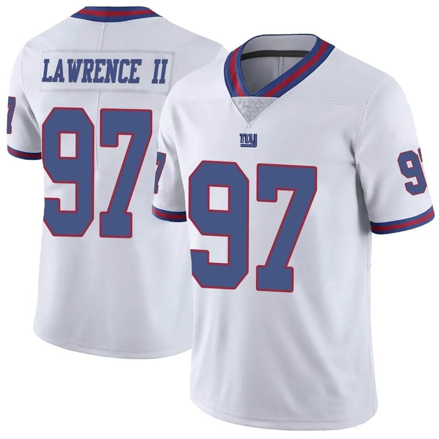 NY.Giants #97 Dexter Lawrence II Player Vapor White Limited Football Jerseys football jersey product view 1