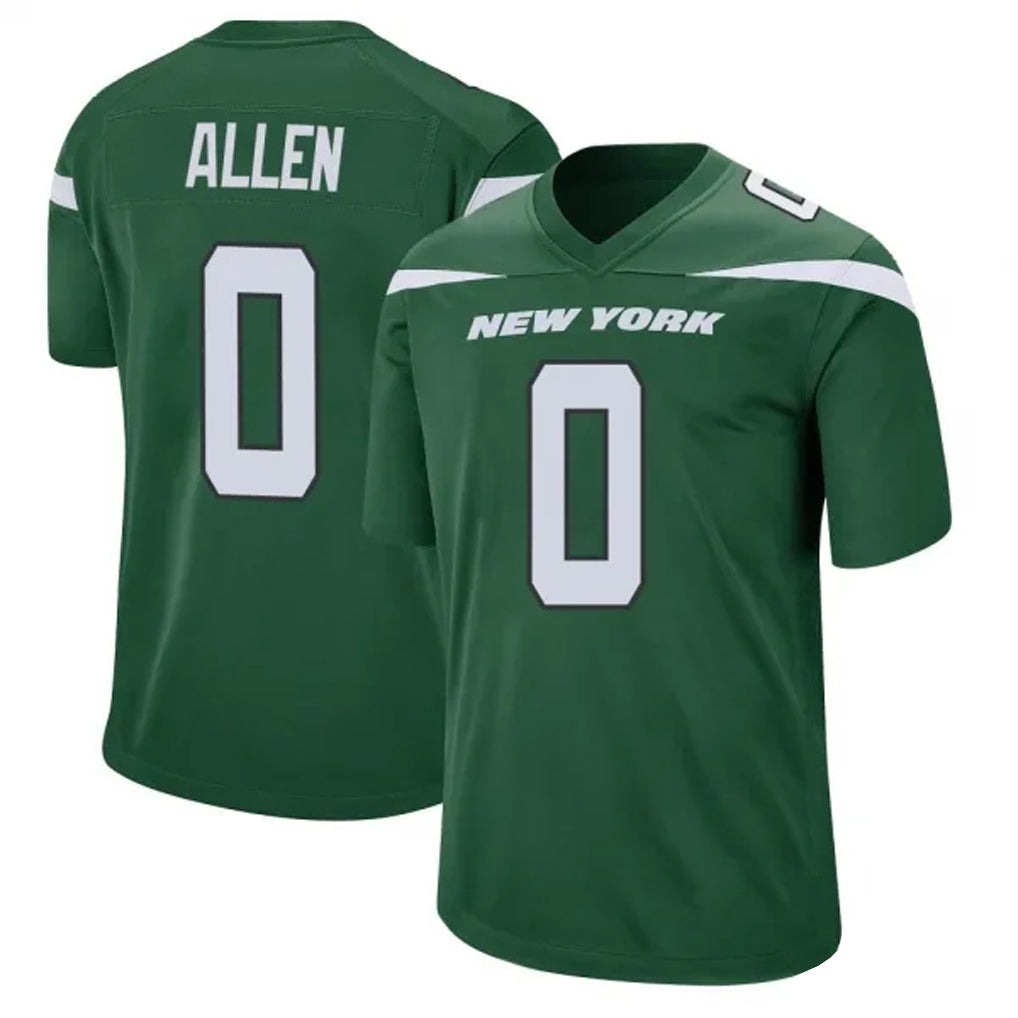 NY.Jets #0 Braelon Allen Player Green Game Football Jerseys football jersey product view 1