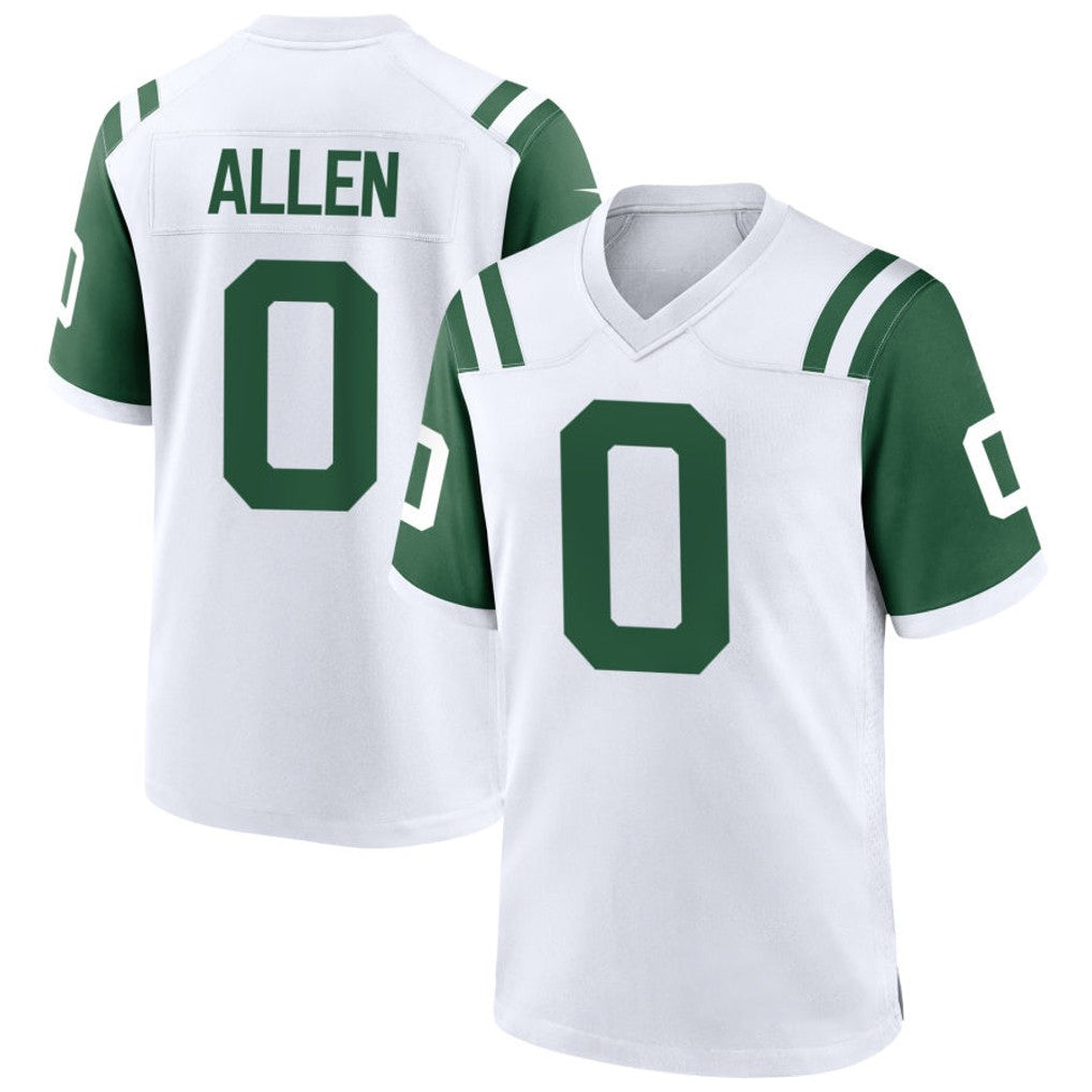 NY.Jets #0 Braelon Allen Player White Classic Alternate Game Football Jerseys football jersey product view 1
