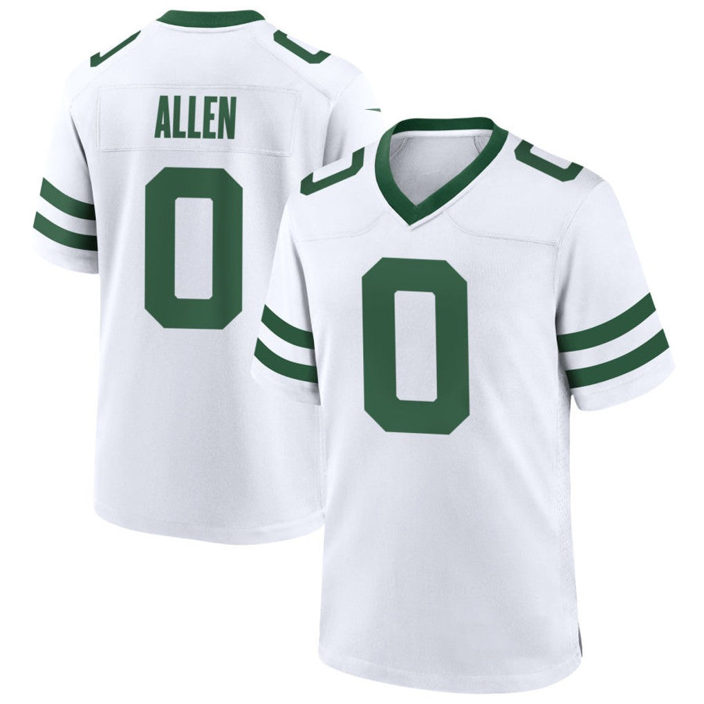 NY.Jets #0 Braelon Allen Player White Home Game Football Jerseys football jersey product view 1