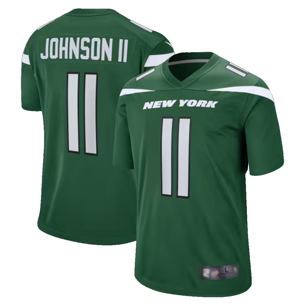 NY.Jets #11 Jermaine Johnson II Player Green Game Football Jerseys football jersey product view 1