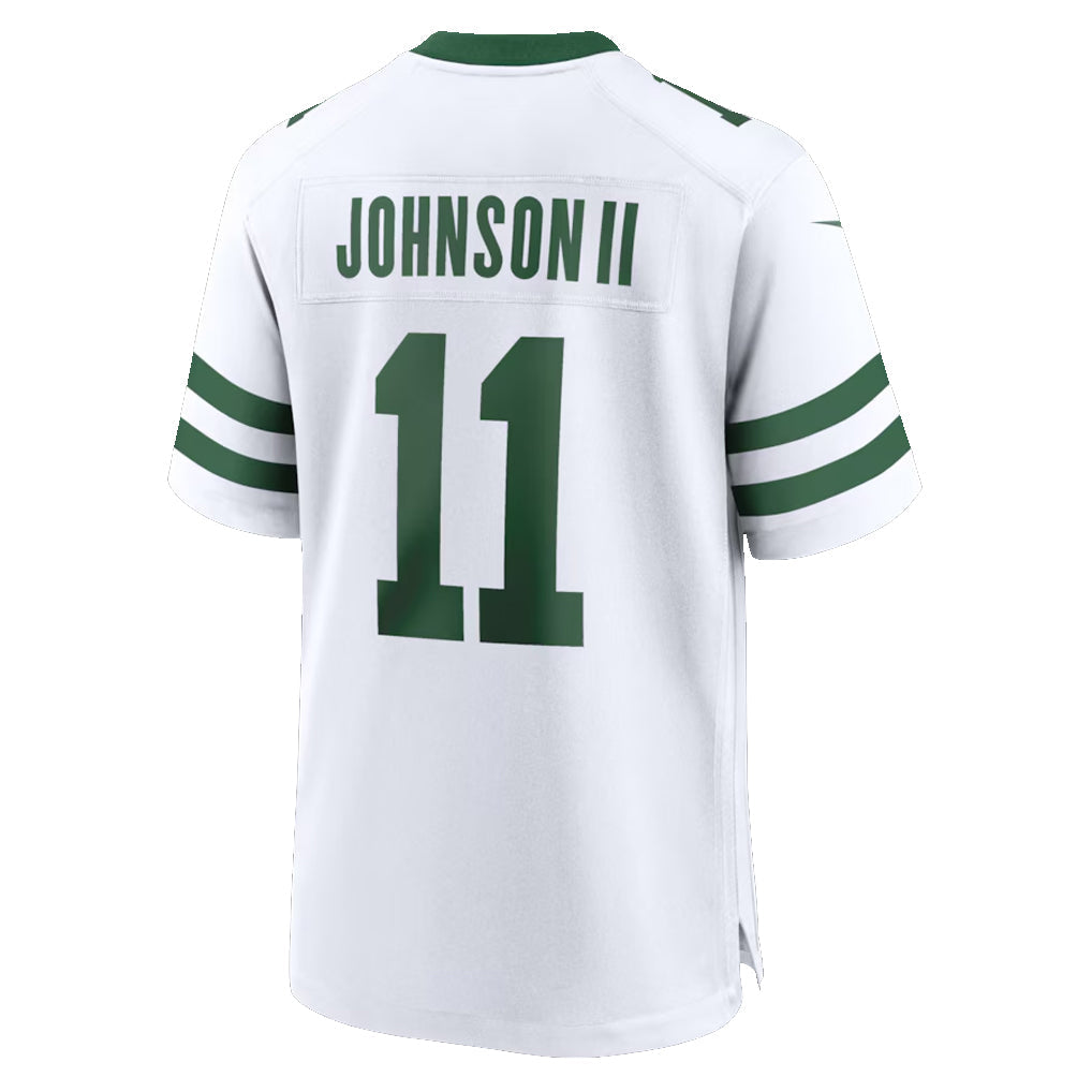 NY.Jets #11 Jermaine Johnson II Player White Home Game Football Jerseys football jersey product view 1