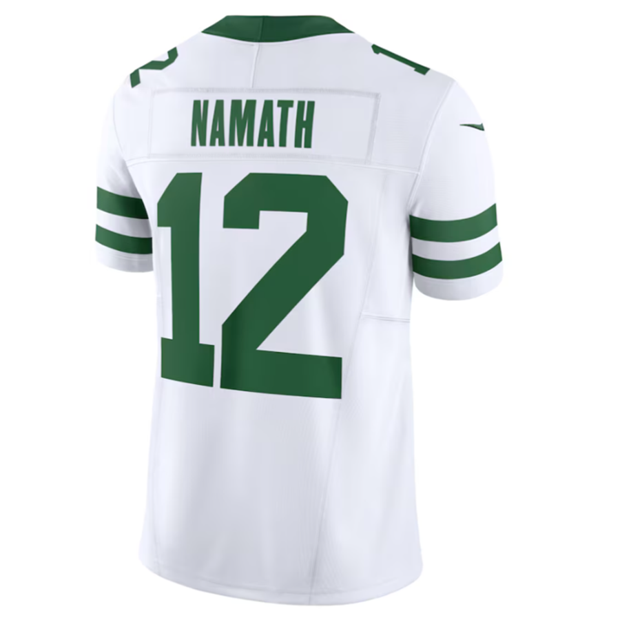 #12 Joe Namath Player NY.Jets White Vapor F.U.S.E. Limited Football Jerseys football jersey product view 1