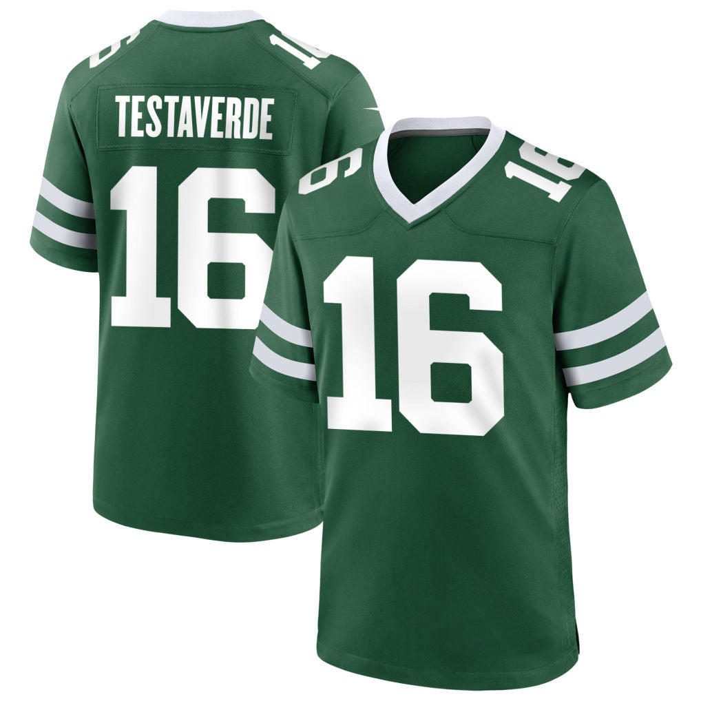 NY.Jets #16 Vinny Testaverde Player Green Home Game Football Jerseys football jersey product view 1