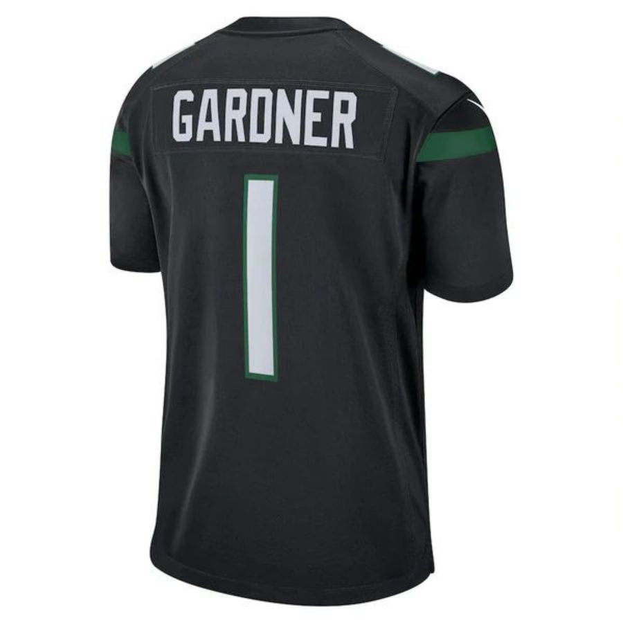 #1 Ahmad Sauce Gardner Player NY.Jets Black Game Football Jerseys football jersey product view 1
