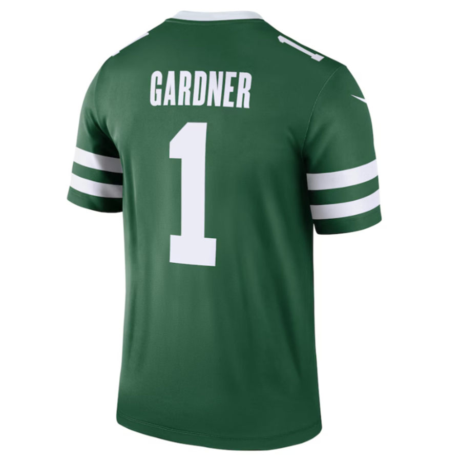 #1 Ahmad Sauce Gardner Player NY.Jets Legacy Green Legend Football Jerseys football jersey product view 1