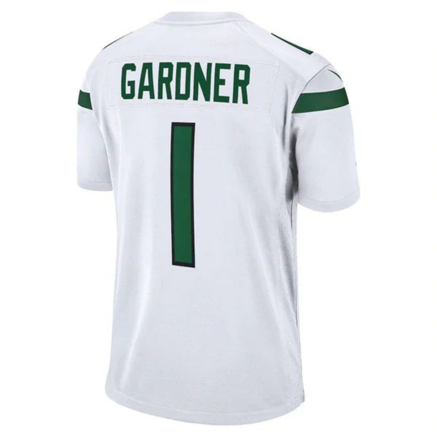 #1 Ahmad Sauce Gardner Player NY.Jets White Game Football Jerseys football jersey product view 1