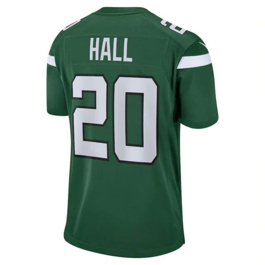 NY.Jets #20 Breece Hall Player Gotham Green Game Football Jerseys football jersey product view 1