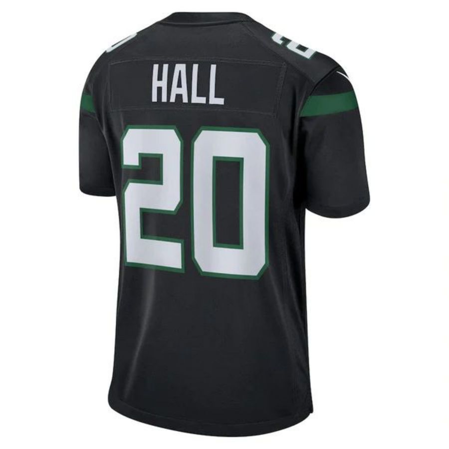 #20 Breece Hall Player NY.Jets Stealth Black Alternate Game Football Jerseys football jersey product view 1