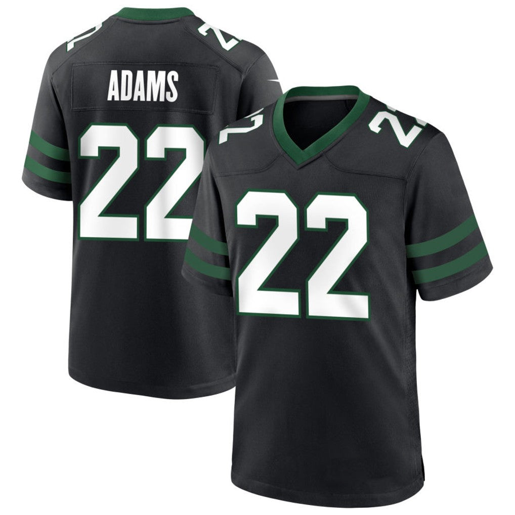 NY.Jets #22 Tony Adams Player Black Home Game Football Jerseys football jersey product view 1