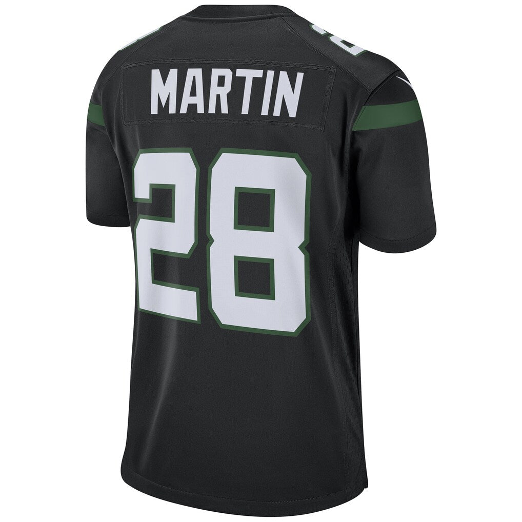 NY.Jets #28 Curtis Martin Player Black Game Football Jerseys football jersey product view 1