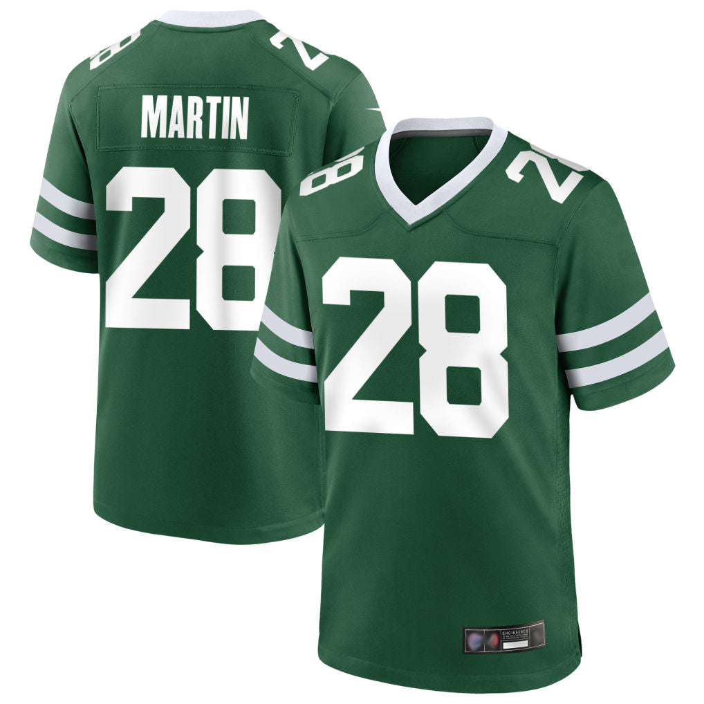 NY.Jets #28 Curtis Martin Player Green Home Game Football Jerseys football jersey product view 1