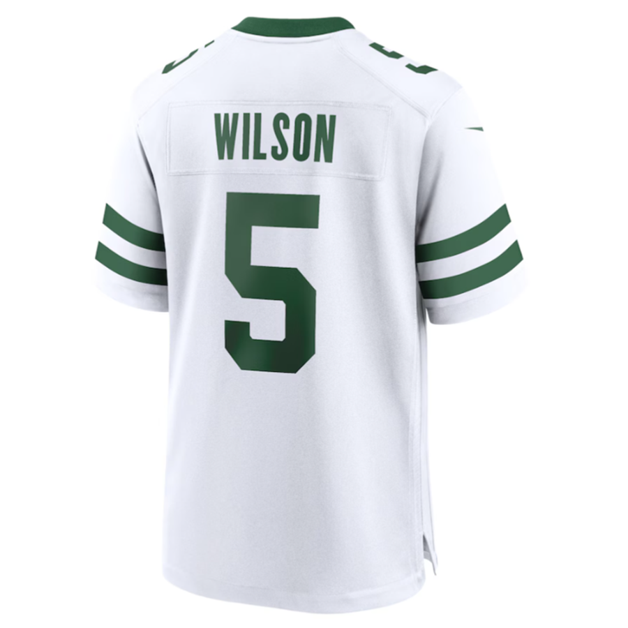 #5 Garrett Wilson Player NY.Jets White Game Football Jerseys football jersey product view 1