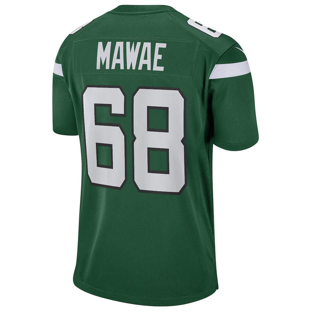 NY.Jets #68 Kevin Mawae Player Green Game Football Jerseys football jersey product view 1