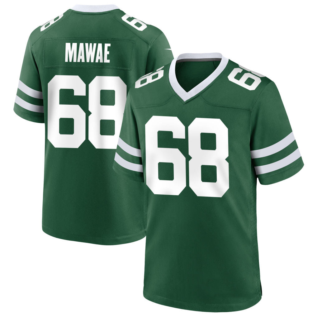 NY.Jets #68 Kevin Mawae Player Green Home Game Football Jerseys football jersey product view 1