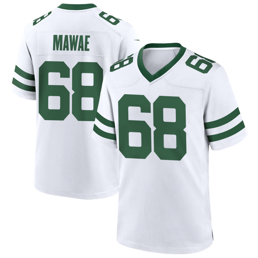 NY.Jets #68 Kevin Mawae Player White Home Game Football Jerseys football jersey product view 1