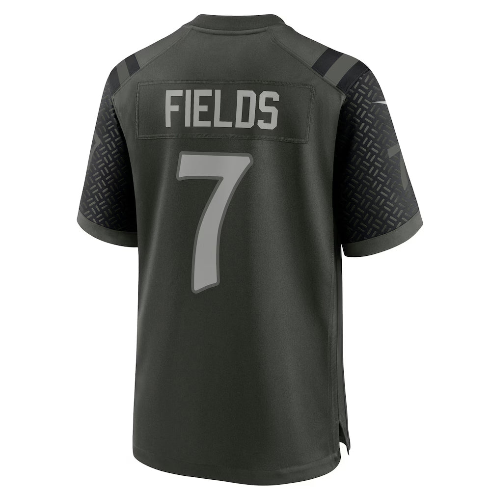 NY.Jets #7 Justin Fields Player Gotham Green Rivalries Collection Game Football Jerseys football jersey product view 1